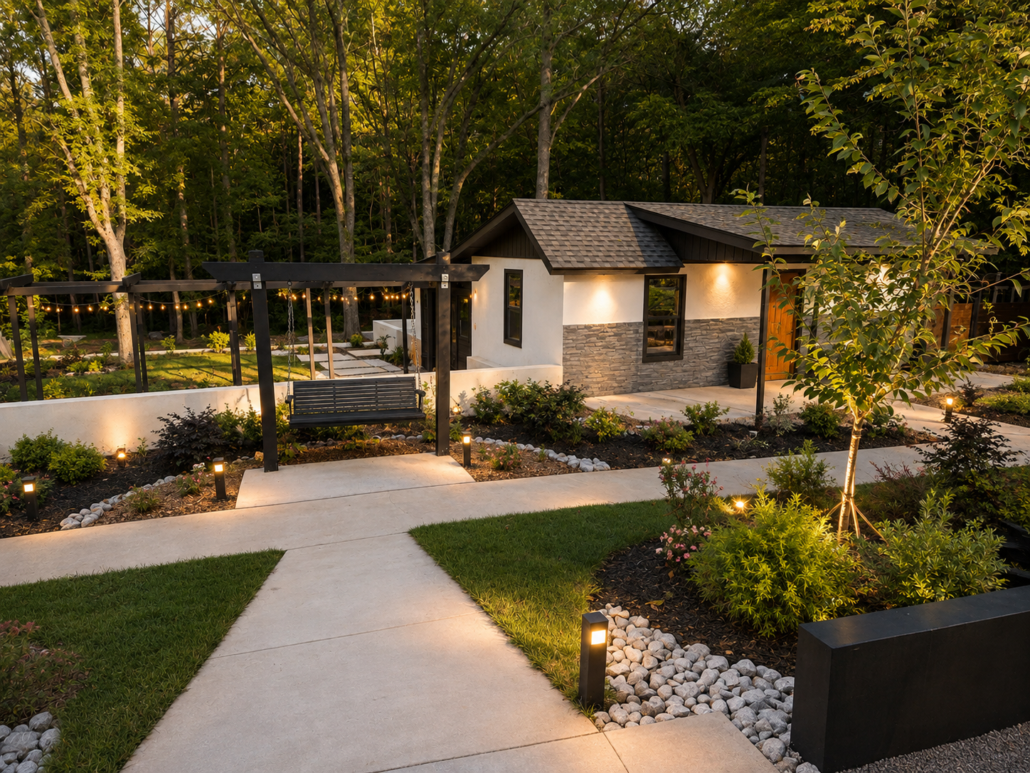 Back patio sanctuary space